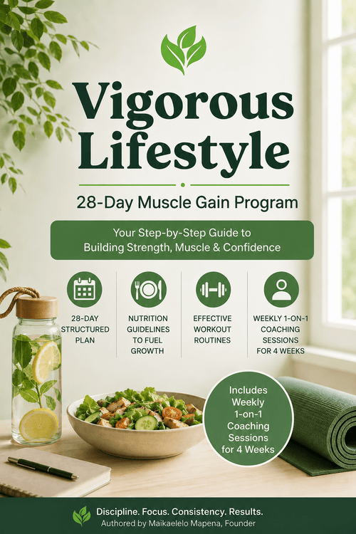 28-Day Muscle Gain Program (Beginner-Friendly) - E-Book - Vigorous Lifestyle