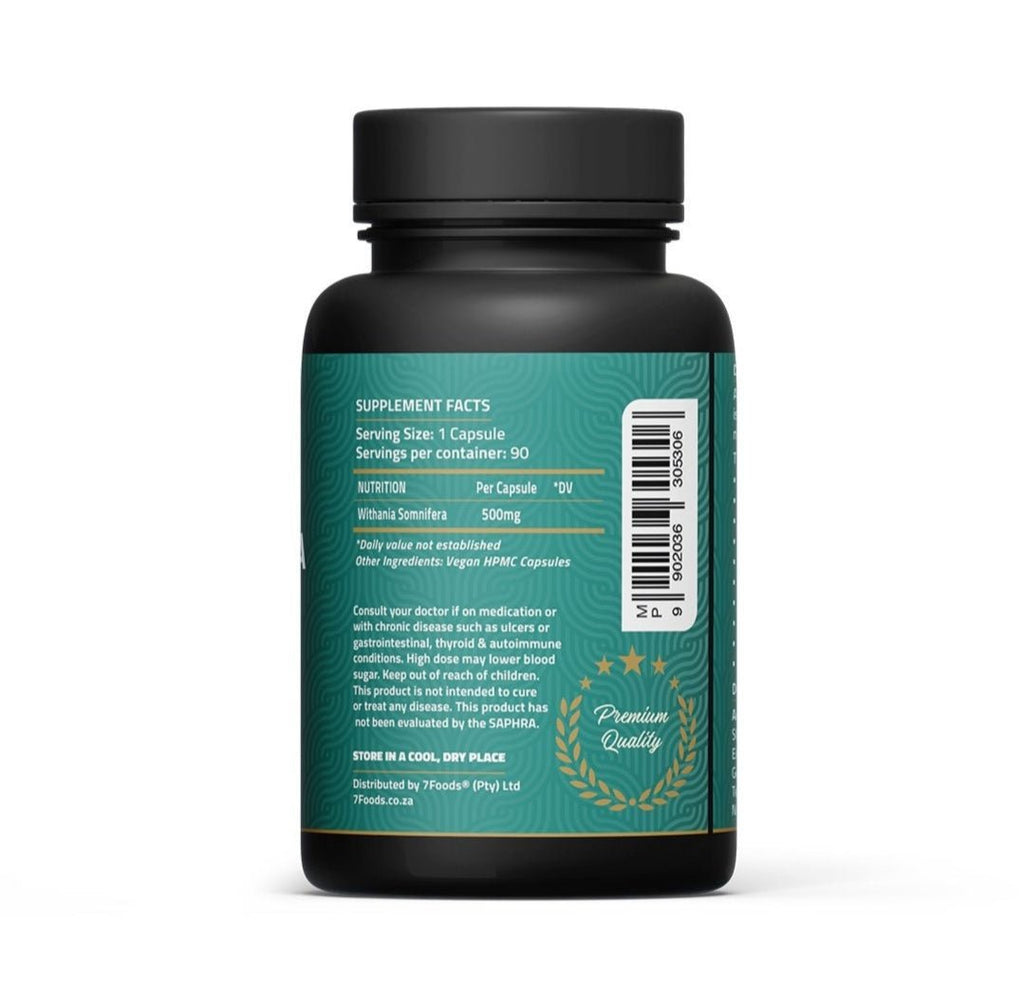 Ashwagandha (Adaptogen/Anti-Stress) 90 Capsules - Vigorous Lifestyle