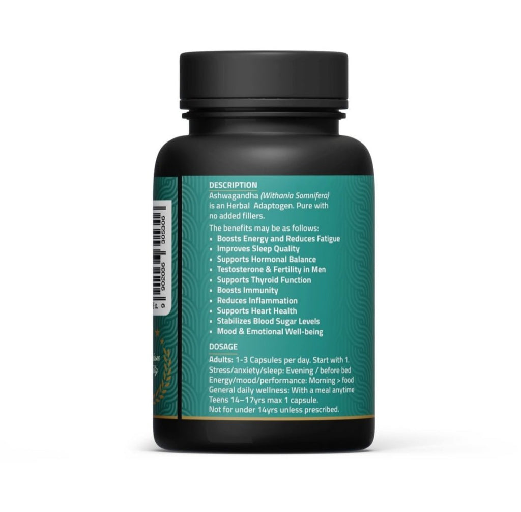 Ashwagandha (Adaptogen/Anti-Stress) 90 Capsules - Vigorous Lifestyle