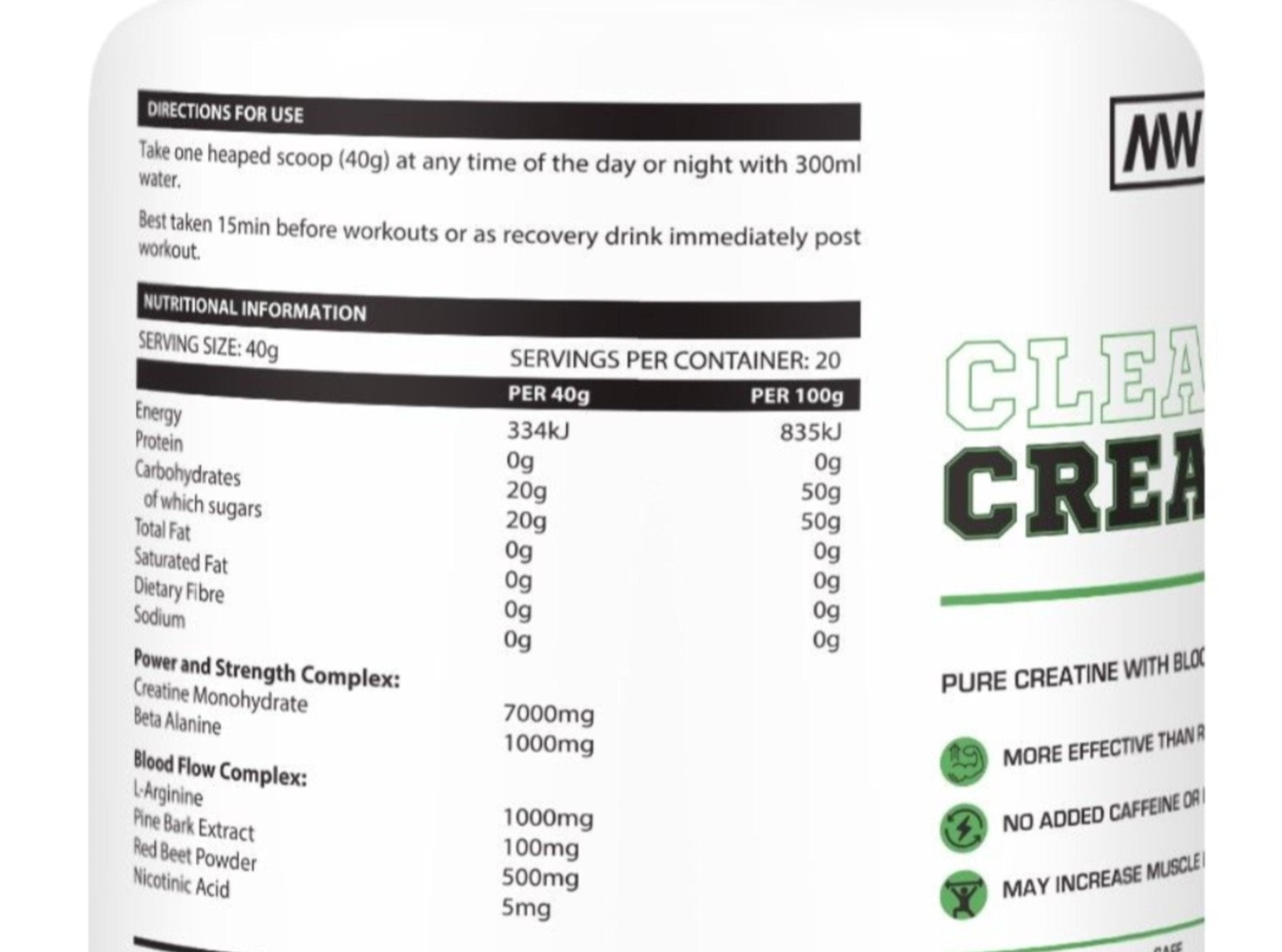 My Wellness Clean Creatine - Vigorous Lifestyle
