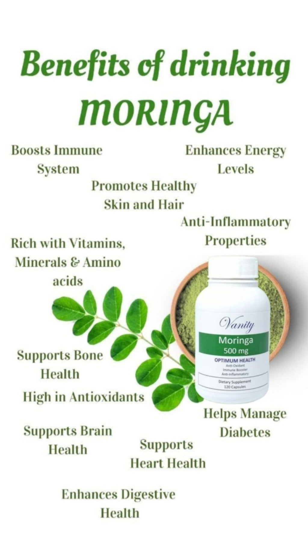 Vanity Moringa Capsules - Vigorous Lifestyle
