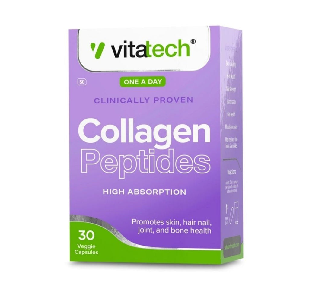 Vitatech Collagen Peptides 30 Capsules - Vigorous Lifestyle