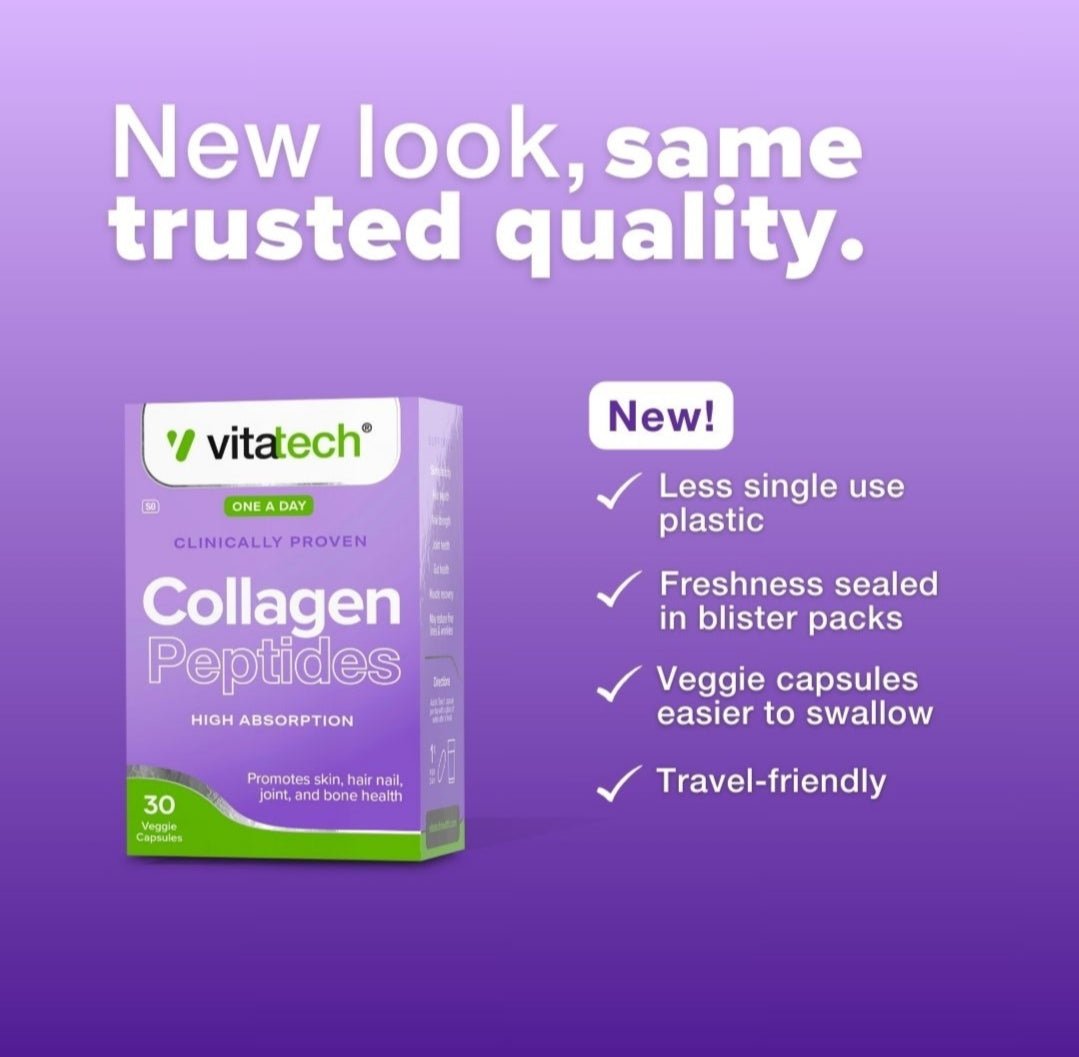 Vitatech Collagen Peptides 30 Capsules - Vigorous Lifestyle